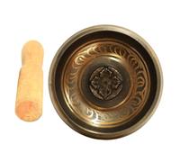 SECFOU Handcrafted Tibetan Singing Bowl Set with Mallet 8.5cm Copper Meditation Sound Bowl for Yoga and Mindfulness