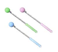 SECFOU Handheld Body Massager Hammer 3pcs Set Silicone Spring Knocking Hammer for Neck Back Legs Manual Acupoint Massage Tool Suitable for Muscle Relaxation and Pain Relief Random Color