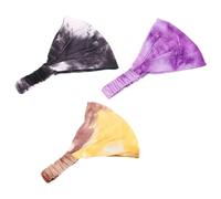 SECFOU Headbands with Unique Gorgeous Appearance Design Tie-dye Wide-brimmed Cotton 3pcs for Women Soft Comfortable Hair Bands for Yoga Sports Daily Wear