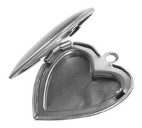 SECFOU Heart Shape Locket Charm Pendant for DIY Projects and Jewelry Making, Stainless Steel Material with Silver Colour, Not Easy to Fade and Safe, Unique Design for Romantic Atmosphere