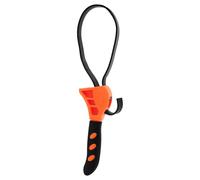 SECFOU Heavy Duty Adjustable Strap Wrench with Rubber Grip and Bottle Opener, Multi-Functional Tool for Kitchen and Indoor Use, Easy Carrying and Hand Tool for Plumbing and Oil Filter