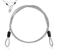 SECFOU Heavy Duty Cable Bike Lock with Double-Looped Ends, 304 Stainless Steel Wire Cable, Multifunctional Design for Fences and Gates, Reliable Long Lock with Sl ppearance