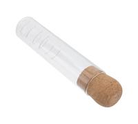 SECFOU High Borosilicate Glass Mini Tea Strainer Tea Infuser Tube with Cork Stopper for Office and Party Use