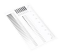 SECFOU High Precision Diameter Measuring Chart Ruler for Flaw Detection with Visibility Plastic Material Easy to Use Film for Line Measurement and Inspection