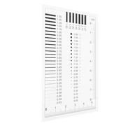 SECFOU High-precision Inspection Ruler Size Estimation Film Defects Measuring Tool Plastic Visibility Accurate Inspection for Quality Control Flaw Detection