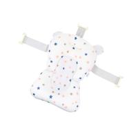 SECFOU Infant Bath Pad Baby Bathtub Support Newborn Bath Seat Comfortable Support Anti-Slip Mesh Material Suitable for Baby Bathing Toddlers Cotton Fabric
