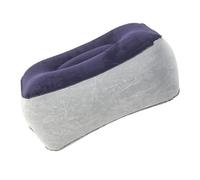 SECFOU Inflatable Foot Rest with Leakproof Design and Antislip Bottom, Portable PVC and Flocking Footrest Cushion for Office and Camping, Rectangular Shape for Comfortable Leg Support