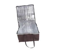 SECFOU Insulated Aluminum Fresh Preservation Bag Non-Woven Fabric, 14-inch Portable Pizza and Cake Packing Tote, Heat Retention Food Cooler Bag for Takeaway and Picnic
