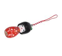 SECFOU Japanese Style Doll Keychain Pendant for Backpack and Bag, Portable Wooden and Polyester Material, Red Kimono Design Decoration for Daily Life and On-the-go Use Color Color