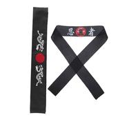 SECFOU Karate Bandana and Samurai Headscarf Set Breathable Cotton Running Headbands for Men Kitchen and Sports Use One Size Fits Most