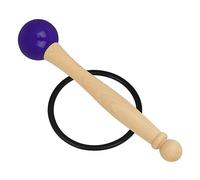 SECFOU Knock Stick Crystal Bowl Wood Handle Mallets and Rubber Ring Kit for Meditation Accessories and Sound Bowl Tapping Includes Singing Mallets for Crystal Singing and Chanting Use