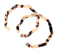 SECFOU Leopard Print Acrylic Earrings for Women Lightweight Tortoiseshell Dangle Ear Drops Geometric Chic Ear Pendants Eco-friendly Material Comfortable Fit for Daily Wear