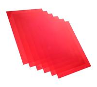 SECFOU Lighting Gel Transparency Film 6Pcs Red Colored PVC Sheets for Eye Movement Control and Reading Focus Enhancement in Educational Settings