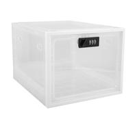 SECFOU Lockable Storage Case with Acrylic Material and Compact Design, Lightweight Medicine Lock Box for House and Trips, Versatile Storage Case for Phone and Sewing Crafts