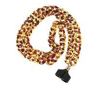 SECFOU Magnetic Earphone Lost Strap Necklace with Leopard Design Lightweight Earpiece Chain for Comfortable Wear in Wet Dry Conditions Practical and Stylish Accessory for Daily Use