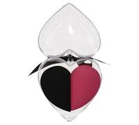 SECFOU Makeup Sponges Quick and Handy to Use Heart Shape 2pcs Dual Purpose Wet and Dry Cosmetic Beauty Eggs with Plastic Material for Foundation Blending