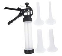 SECFOU Manual Household Sausage Stuffer Stainless Steel Meat Filling Tool with Tubes Resistant for Home Use Making Fresh Sausages with Ground Beef Pork