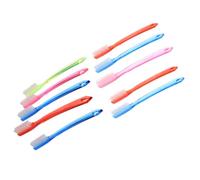 SECFOU Manual Toothbrushes Individually Color Adult 10pcs with Hard Bristles for Effective Teeth Cleaning, Large Head Design, Plastic Handle, for Home Use and Travel