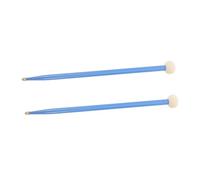 SECFOU Maple Wood Double-ended Drum Mallets with Soft Felt Heads, Blue Percussion Sticks for Timpani and Snare Drum, Musical Instrument Accessory for Marching and Orchestral Use