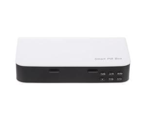 SECFOU Medicine Reminder Smart Electronic Alarm Clock Portable Design Intelligent Power Saving PC Material Three-Compartment Large Warehouse Medication Organizer for The Elderly