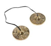 SECFOU Meditation Cymbals Bell High-pitched Tones for Sound Healing and Mindfulness Handmade Copper Craft for Yoga and Buddhism Meditation Practice