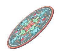 SECFOU Meditation Sound Bowl Mat Distinctive Flower Print Comfortable Cushion for Singing Bowls for Home and Meditation Spaces for Buddhism Practitioners
