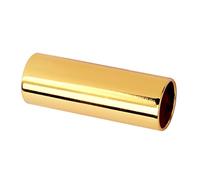 SECFOU Metal Finger Slide Bar 51mm Golden Guitar Slide for Ukulele and Banjo with Sustain, Easy to Carry and Use, Suitable for Country Jazz Blues Acoustic Music