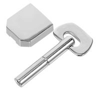 SECFOU Metronome Replacement Parts Set - Silver Pendulum Slider and Winding Key for Mechanical Piano Metronome - Musical Instrument Knob and Piano Accessory for Accurate Rhythm Control