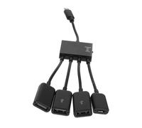 SECFOU Micro Usb Otg Adapter Ports Usb Hub Otg Adapter for Phone Tablet Card Reader Mouse Keyboard Charging Dock