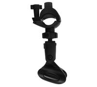 SECFOU Microphone Clip Featuring Easy Portability and Flexible Adjustment with Adapter for Handheld Microphones Made of Sturdy Black Suitable for Audio Setups and Public Speaking