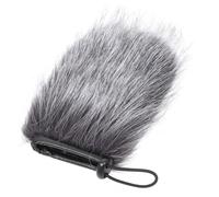 SECFOU Microphone Cover Faux Fur Windscreen Wind Muff Pop Filter Acoustic Transparent Wind Noise Reducer for Outdoor Recording Reusable and Washable Protective Mic Cover