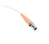 SECFOU Microphone Vocal Microphone Mic for Voice Amplifier Unidirectional Comfortable Head-mounted Design Beige Plastic Lightweight Beautiful Appearance for Performing Arts and Teaching