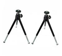 SECFOU Mini Mobile Phone Tripod Stand Telescopic Two-segment Design 2pcs Aluminium and Build for Desktop Use for Mobile Phones and Digital Cameras on Desk Or Table