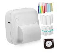SECFOU Mini Portable Inkless Thermal Printer Pocket Wireless Sticker Maker Printing Paper Small Thermal Label Printing Machine for Students