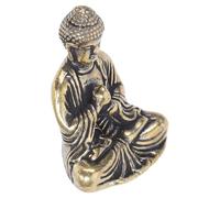 SECFOU Miniature Buddha Statues Buddha Table Decor Brass Zen Figurine for Meditation Corners Home Decor Friends Family