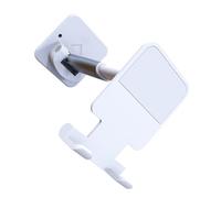 SECFOU Mobile Phone Holder Adjustable Bathroom Wall Storage Rack Adhesive Phone Stand for Hands Use Compact Design Strong Bearing Capacity for Video Watching While