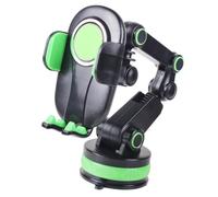 SECFOU Multi-functional Car Phone Stand with Strong Suction Cup Mobile Holder for Dashboard and Air Vent Practical Navigator Bracket for Office Home and Vehicle Use Green