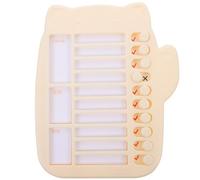 SECFOU Multi-functional Chore Chart with Erasable Self-discipline Tracker Portable Behavior Planner for S Management and Reward Encouragement Includes Replaceable Cards for Goal Setting