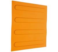 SECFOU Multifunctional Sidewalk Blind Brick Board Yellow Stripe Floor Tile for Garden Path Walkway Outdoor Flooring Practical Guide for Visually Impaired