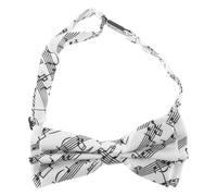 SECFOU Music Note Bow Tie for Men Featuring Adjustable Fit and Lightweight Polyester Fabric, for Stage Performances and Choirs, Accessory for Music Lovers and Orchestra Events