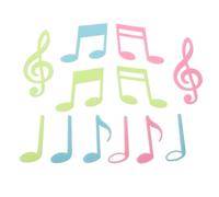 SECFOU Music Wall Pastes Home Stickers Creative Stickers Note Pattern Self-Adhesive Plastic Glow in Dark Easy to Use Wall Decor