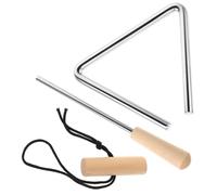 SECFOU Musical Triangle Instrument Technical Triangle Handheld Percussion Stick for School and Band