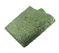 SECFOU Natural-looking Turtle Tank Accessories Made of Soft Cotton Fake Grass Mat Reptile Carpet for Turtles and Reptiles
