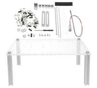 SECFOU Open Frame PC Chassis Bracket for Testing Components with Aluminum Alloy and Acrylic Construction, Sturdy and Rust-Resistant DIY Computer Graphics Cards Case Suitable on The Go