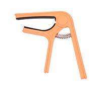 SECFOU Orange Plastic Steel Guitar Capo with Quick Release and Professional Performance, Sturdy Guitar Instrument Accessory for Beginners and Experienced People