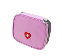 SECFOU Outdoor Emergency Medical Bag Medical Storage Pouch for Travel Outdoor Activities Durable Portable Kit Pink Color
