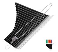 SECFOU Pan Flute Traditional Instrument in C Key Beginner Panpipe Practice Use for Boys and Girls Musical Learning and Flute Basics
