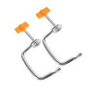 SECFOU Pasta Maker Fixing Clips Secure Clamp Design 2pcs for Convenient Maintenance Sturdy Iron Alloy and Pp Material Replacement for Manual Italian Pasta Making Machines Suitable