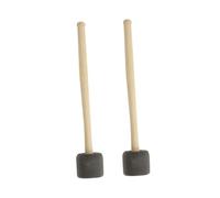 SECFOU Percussion Sticks for Professionals and Students Bass Drum Mallets 2pcs with Wood Handle and Eva Felt Head, Gentle and Comfortable to Improve Sense of Rhythm and Musical Talent