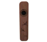 SECFOU Performance Wood Kazoo Musical Instrument Polished Surface Compact Design Light Brown Finish Piece of Art for Parties and Performances Suitable for Beginners and Seasoned Musicians